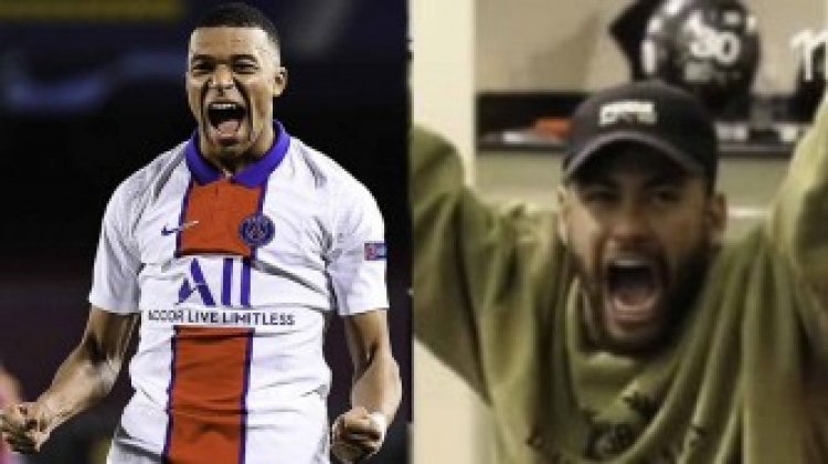 Neymar yatunguye benshi agaragaza uburyo budasanzwe yishimiye igitego cya Mbappe