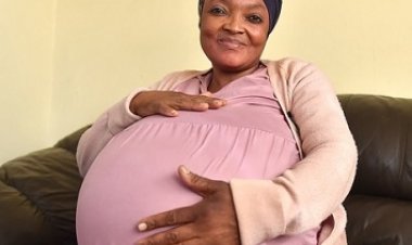 Umugore witwa  Gosiame Sithole w’imyaka 37 yibarutse abana 10