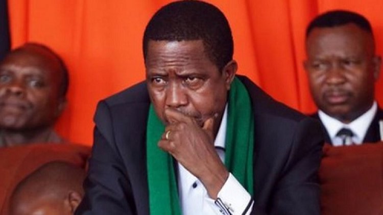 Perezida Edgar Lungu wa Zambia yazanzamutse nyuma yo kwitura hasi imbere y’abaturage