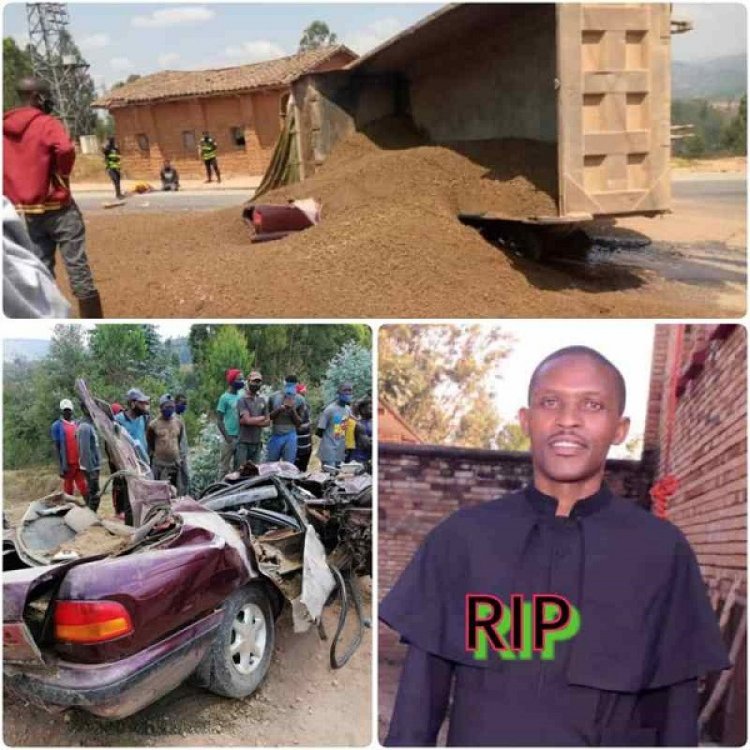 Padiri Buhanga Jean Claude yishwe n'impanuka uwo bari kumwe ararusimbuka