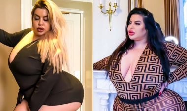 Umukobwa ari mu gahinda kubera ikibuno cye kinini