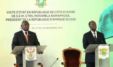 Perezida Ramaphosa na Ouattara 'bishimiye' kubona amasezerano yo gusohora ibinyampeke muri Ukraine yasinywe.