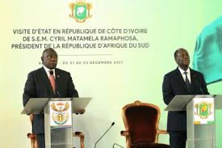 Perezida Ramaphosa na Ouattara 'bishimiye' kubona amasezerano yo gusohora ibinyampeke muri Ukraine yasinywe.