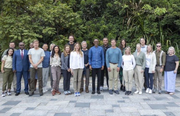 Umuryango mpuzamahanga w'abayobozi bakiri bato wakiriwe mu Rwanda na H.E. Paul Kagame