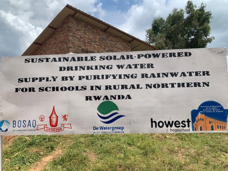 The Belgian partners financed the drinking water purification plant