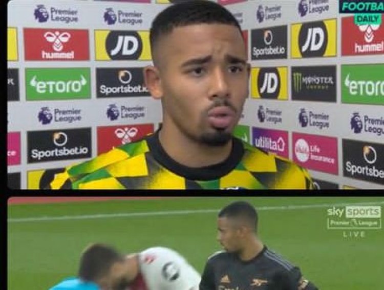 Arsenal: Arteta hari icyo yavuze kuri Gabriel Jesus, ibitego byabanye ubutayu