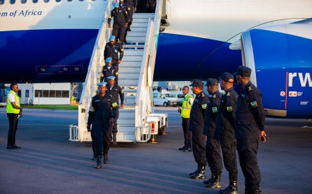 U Rwanda rwohereje Abapolisi 180 mu butumwa bw'amahoro muri Centrafrique