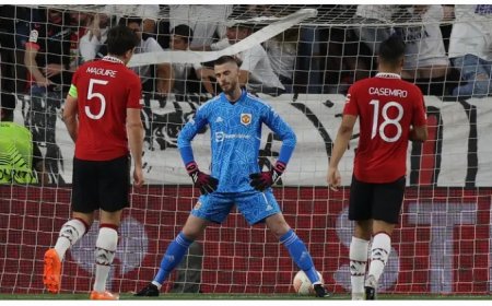 Maguire na De Gea bicariye intebe ishyushye nyuma yo gukura Man utd mu irushanwa