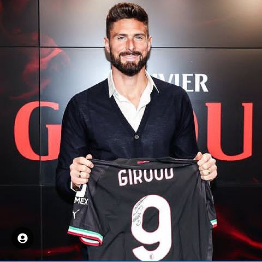 Olivier Giround yongereye amasezerano y'umwaka mu ikipe ya Ac Milan.