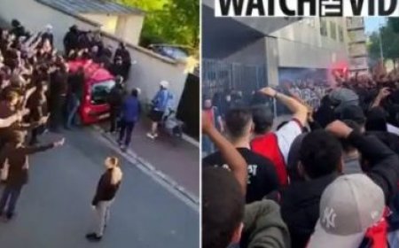 Abafana ba Paris St Germain bateye urugo rwa Neymar