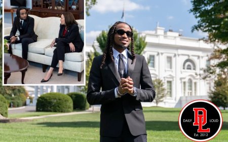 Quavo yagiranye ikiganiro na Visi Perezida wa Leta Zunze Ubumwe z'Amerika, Harris