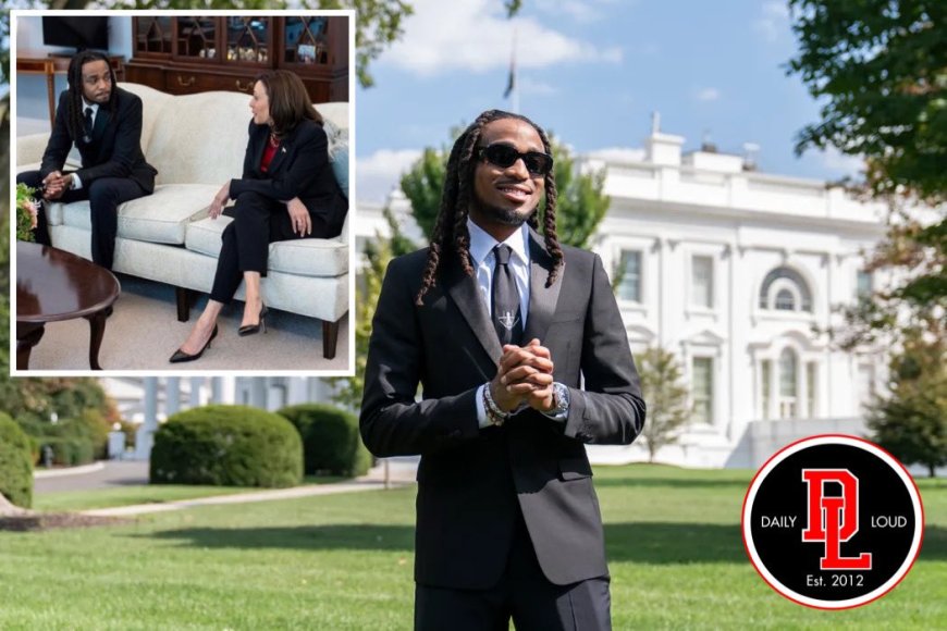 Quavo yagiranye ikiganiro na Visi Perezida wa Leta Zunze Ubumwe z'Amerika, Harris