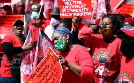 Widespread Protests in South Africa as Workers Rally Against Healthcare Contribution Hike